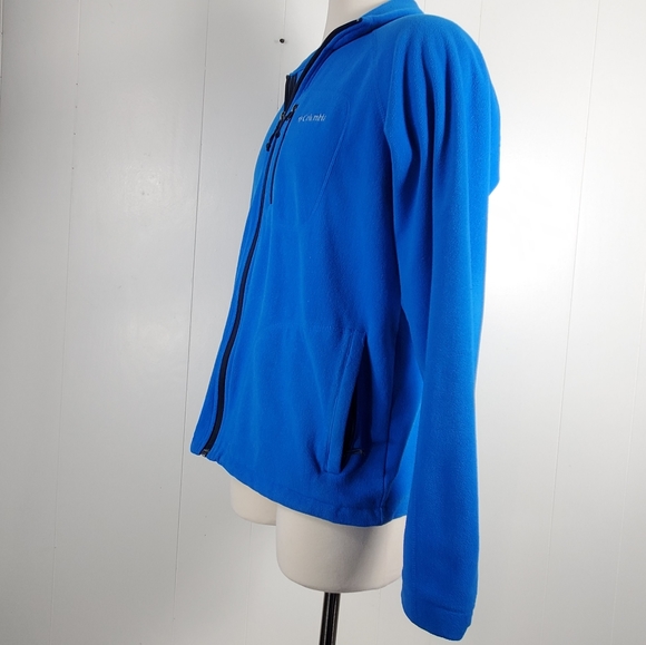 Columbia zip up Blue fleece jacket Size Large - Picture 11 of 13